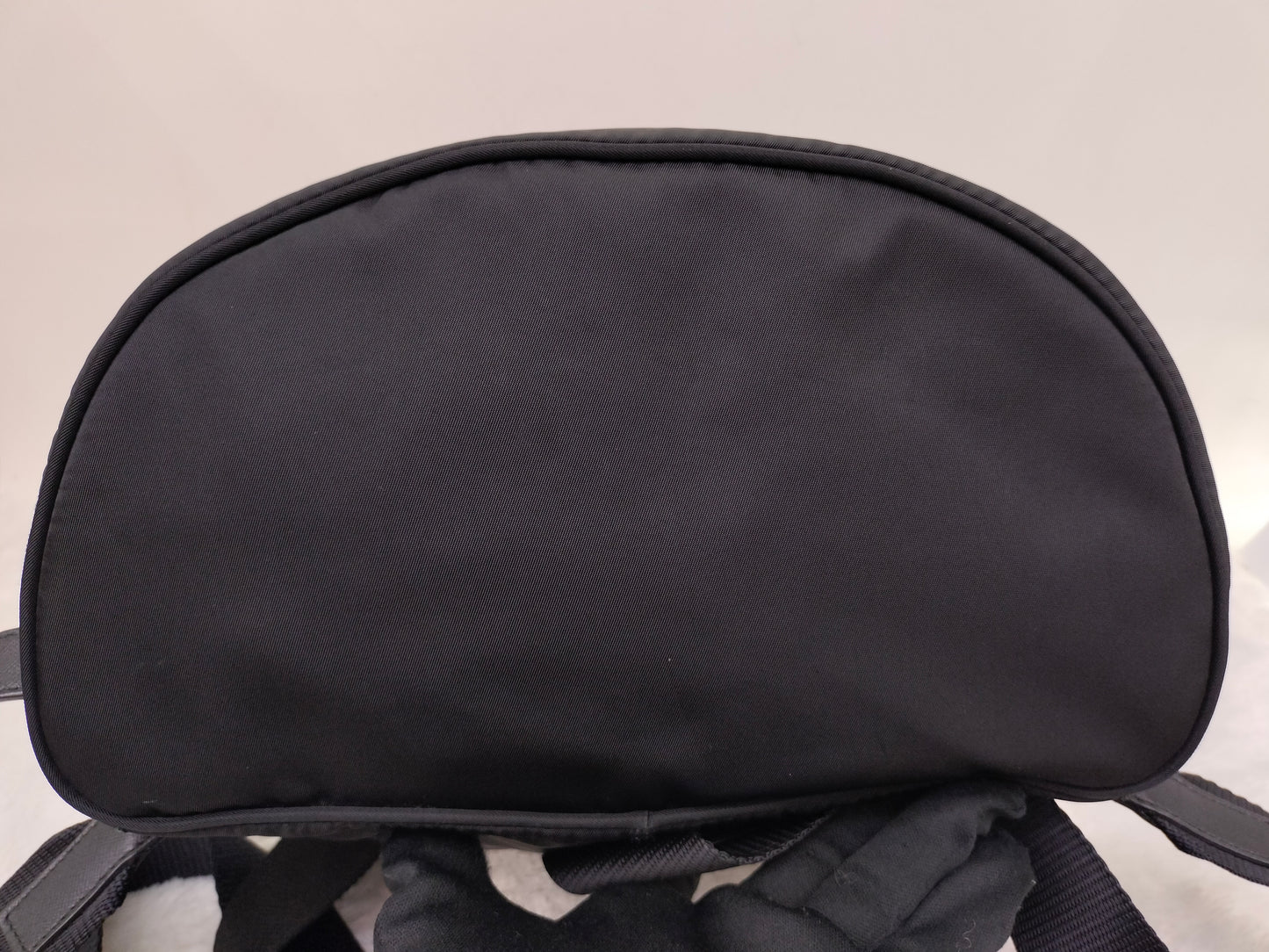 Prada Drawstring Backpack Nylon Black SHW