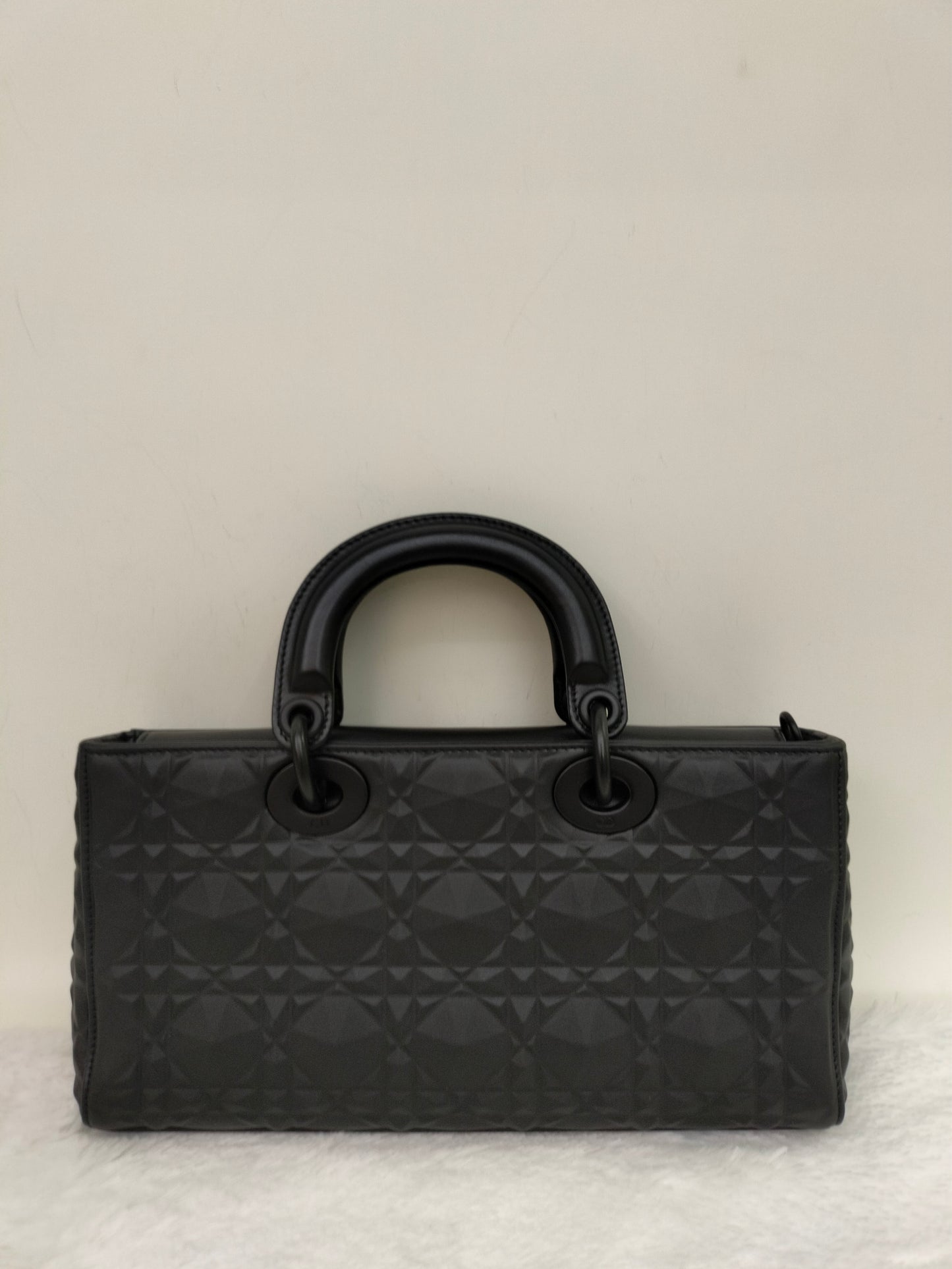 Dior Lady D'Joy Medium Cannage Diamond All Black 2022