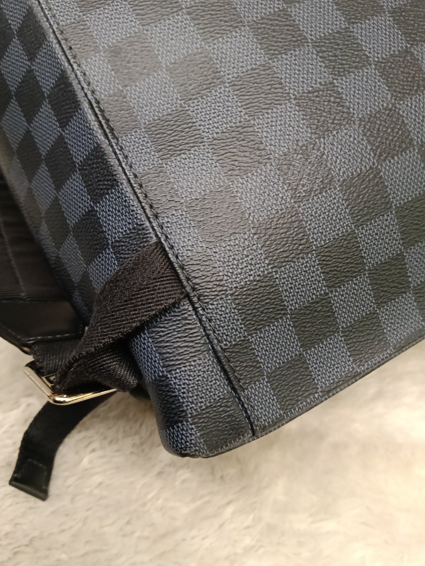 LV Newport Backpack Damier Graphite Cobalt 2016