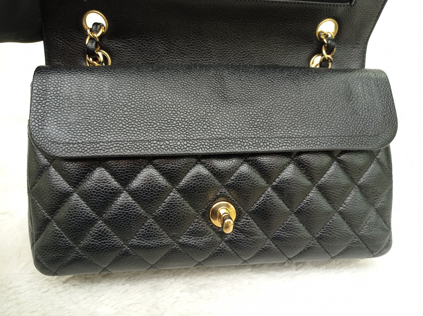 Chanel Medium Caviar Black GHW DF #21