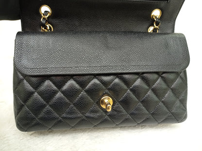 Chanel Medium Caviar Black GHW DF #21