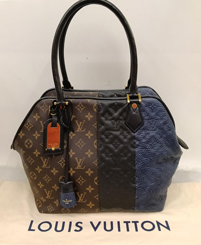 LV Blocks Zipped Tote Monogram Marine Noir 2011