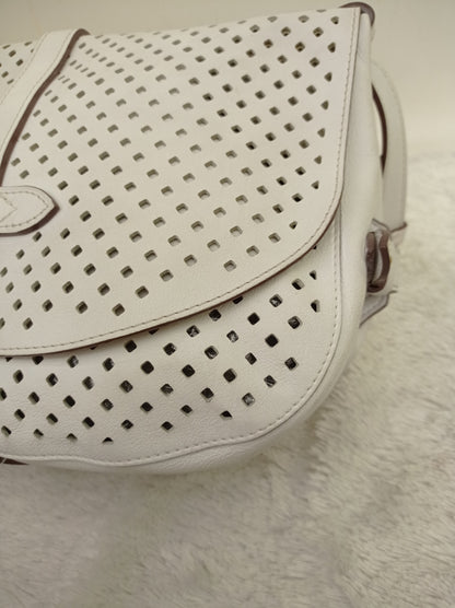 LV Saumur Perforated Limited Edition White Flore