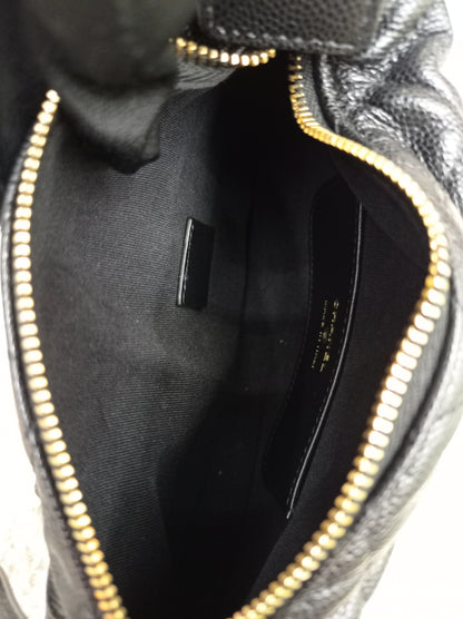 Chanel Polly Pocket Pouch Hobo Caviar Black GHW (CHIP)