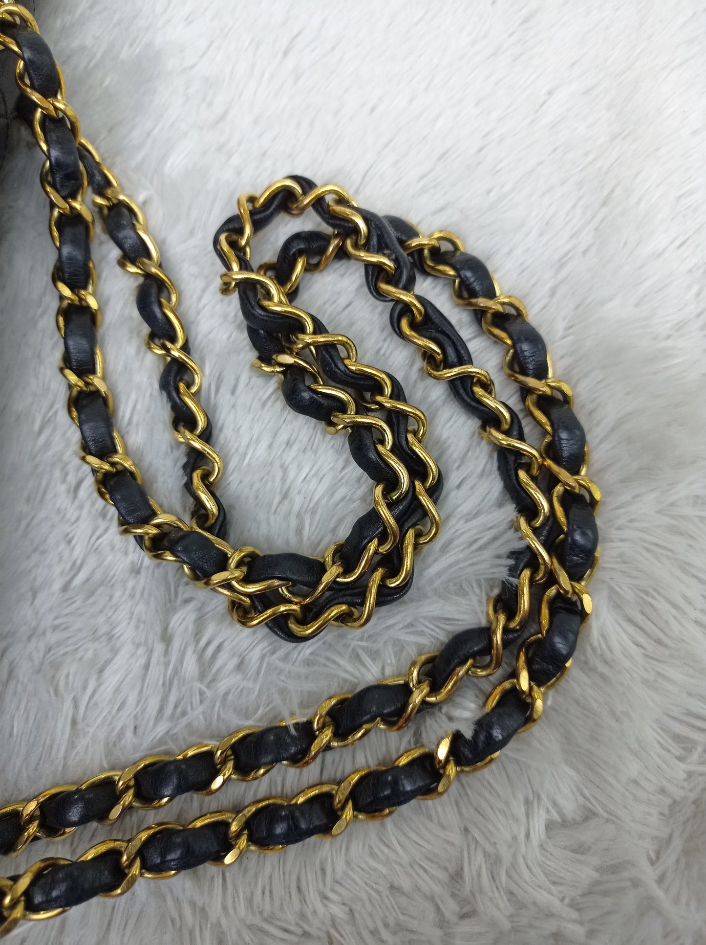 Chanel Medium Lamb Black Vintage GHW DF #2