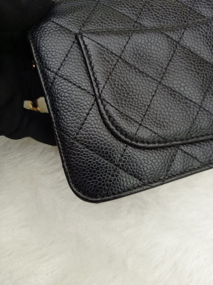 Chanel WOC Caviar Black GHW #27