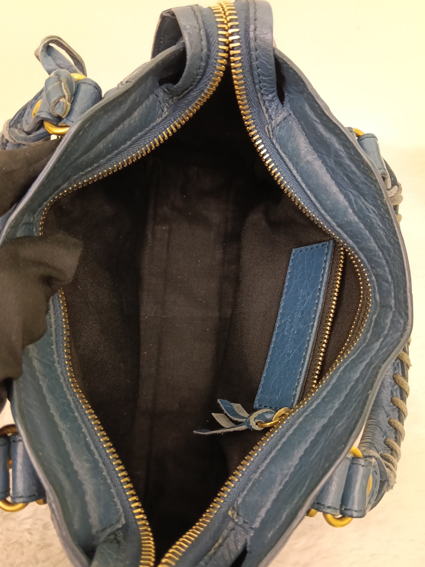 Balenciaga Mini City Edge Blue GHW 2017