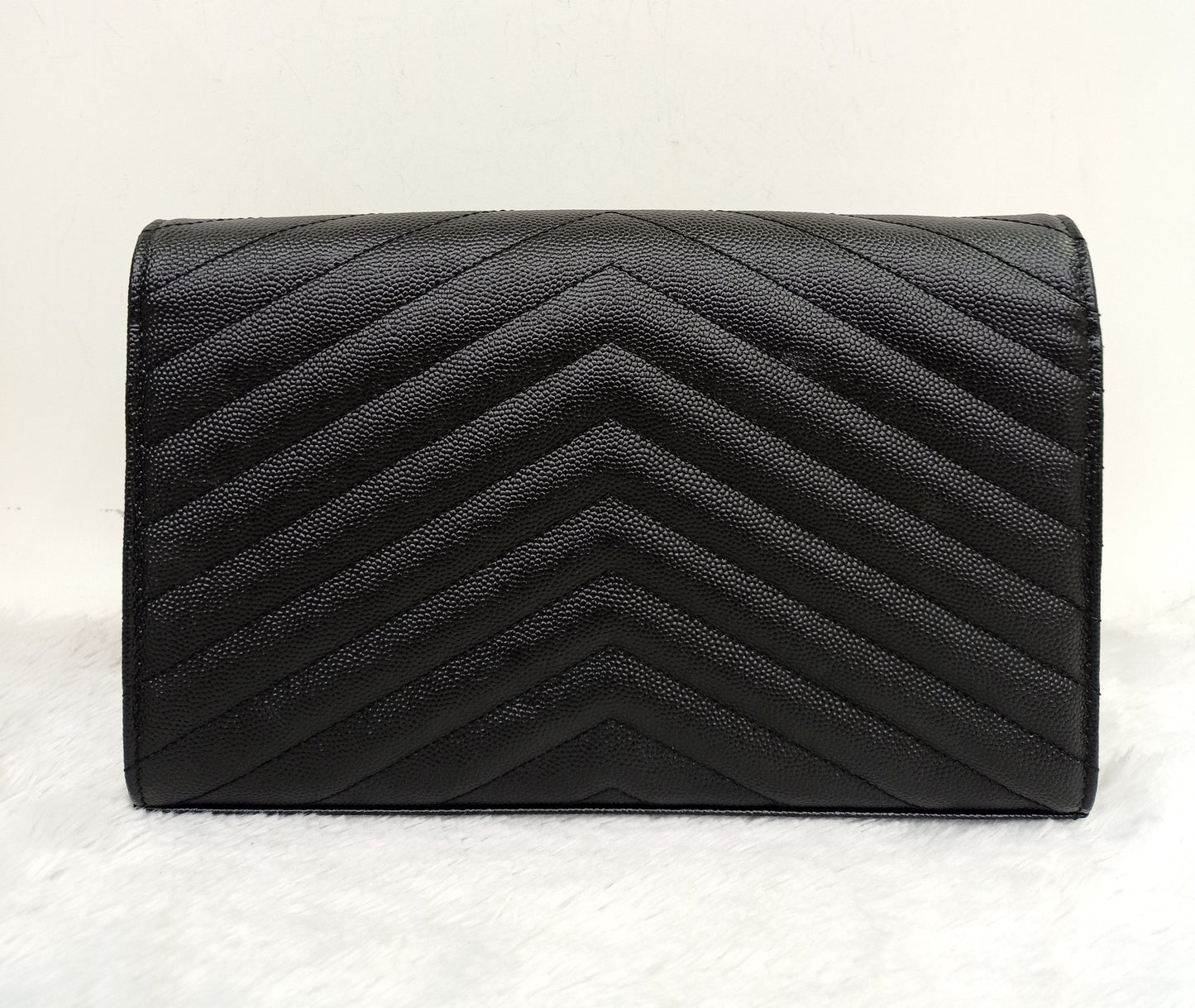 YsL WOC 22 Monogramme Chevron Grained All Black 2022