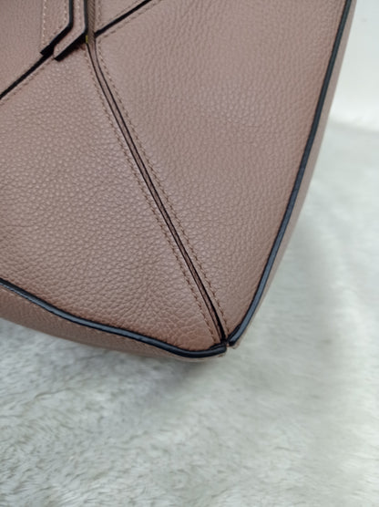 Loewe Puzzle Small Grained Dark Blush GHW 2021