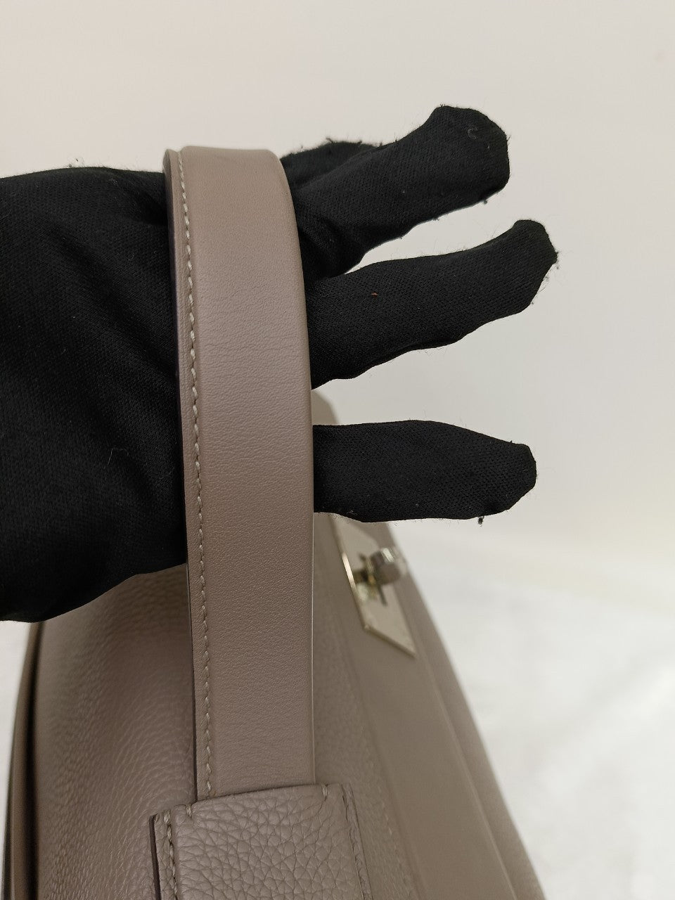Hermes 2424 29cm Togo Swift Griss Asphalt PHW #C