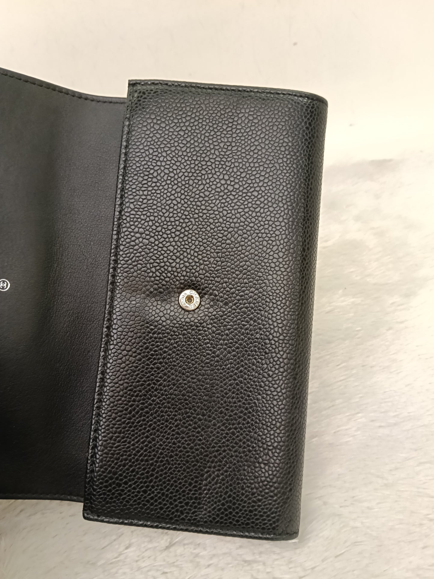 Chanel Timeless Continental Wallet Caviar Black SHW #16