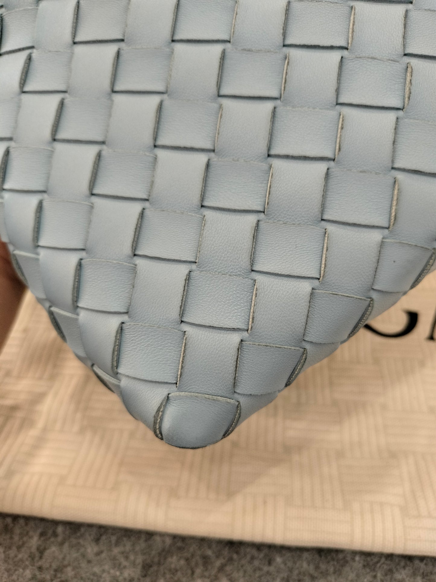Bottega Veneta Andiamo Small Light Blue GHW