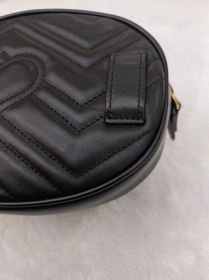 Gucci Marmont Belt Bag Black GHW