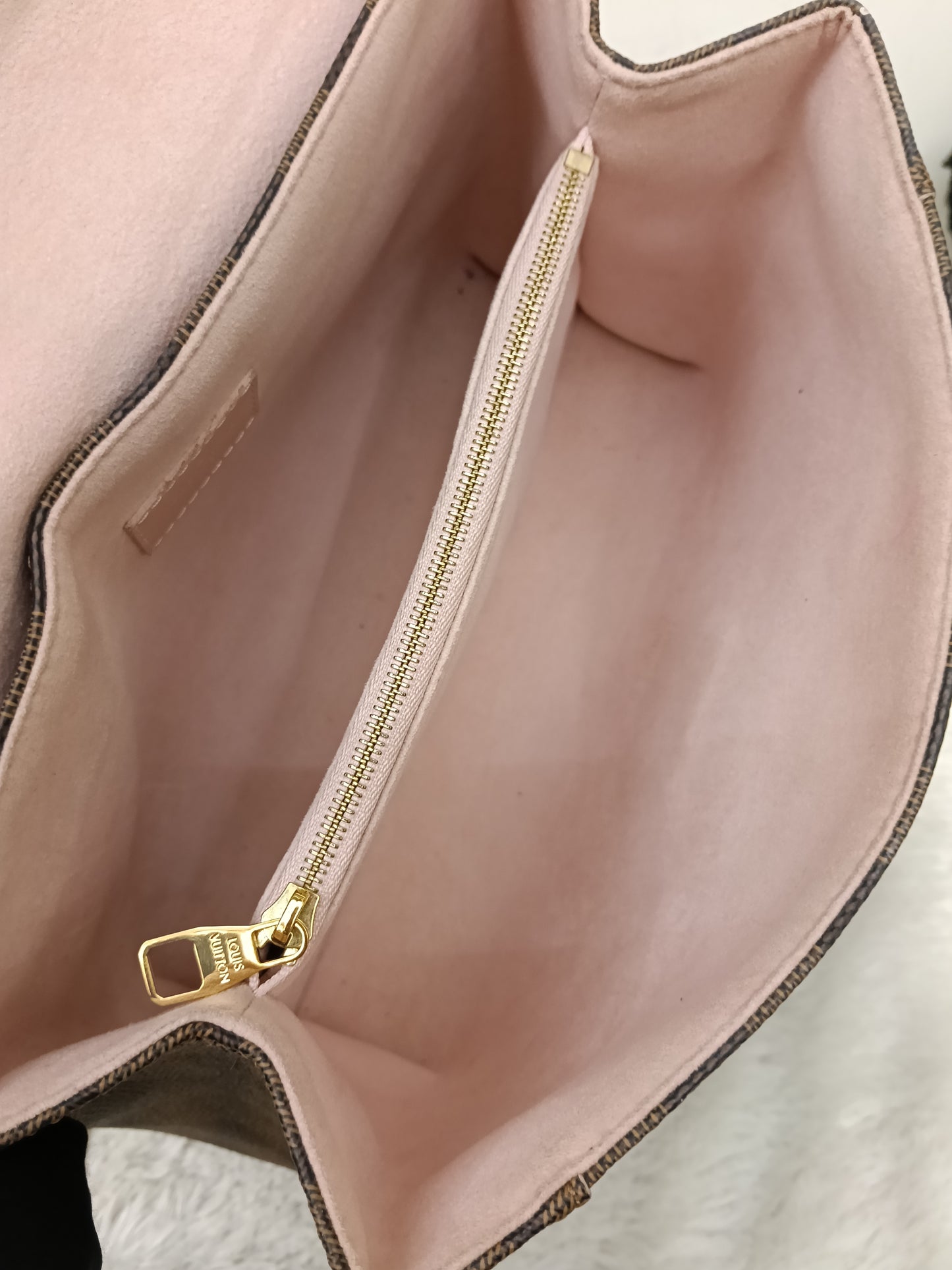 LV Caissa Clutch Damier Rose Ballerine 2016