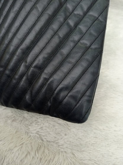 YsL Tablet Pouch Matelasse Monogram Cassandre Calfskin Black GHW 2016