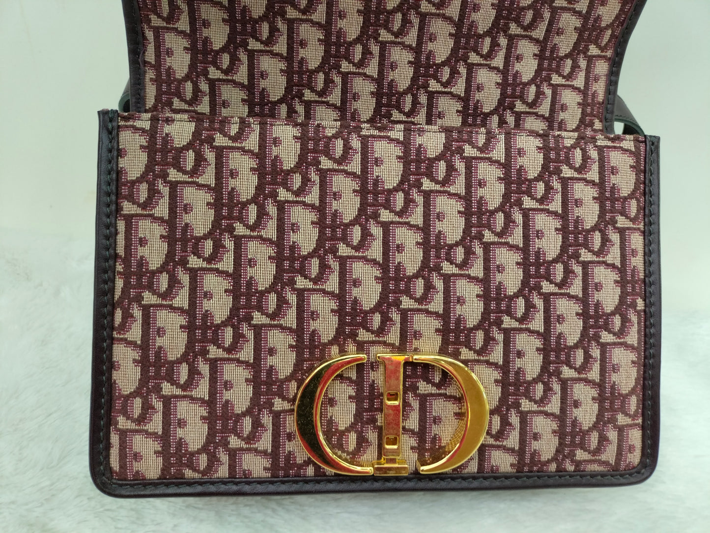 Dior Montaigne Medium Oblique Burgundy GHW 2019