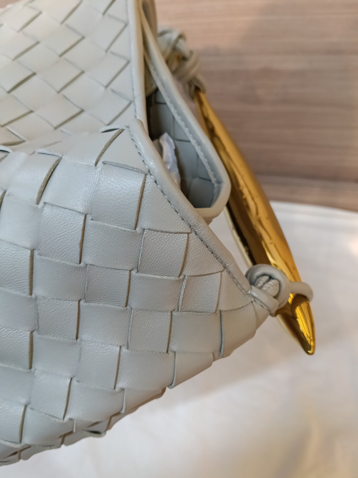 Bottega Veneta Sardine Top Handle Grey GHW