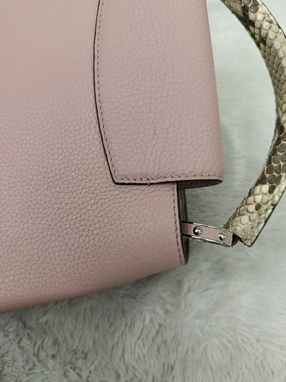 LV Capucines BB Taurillon Magnolia Handle Python 2016