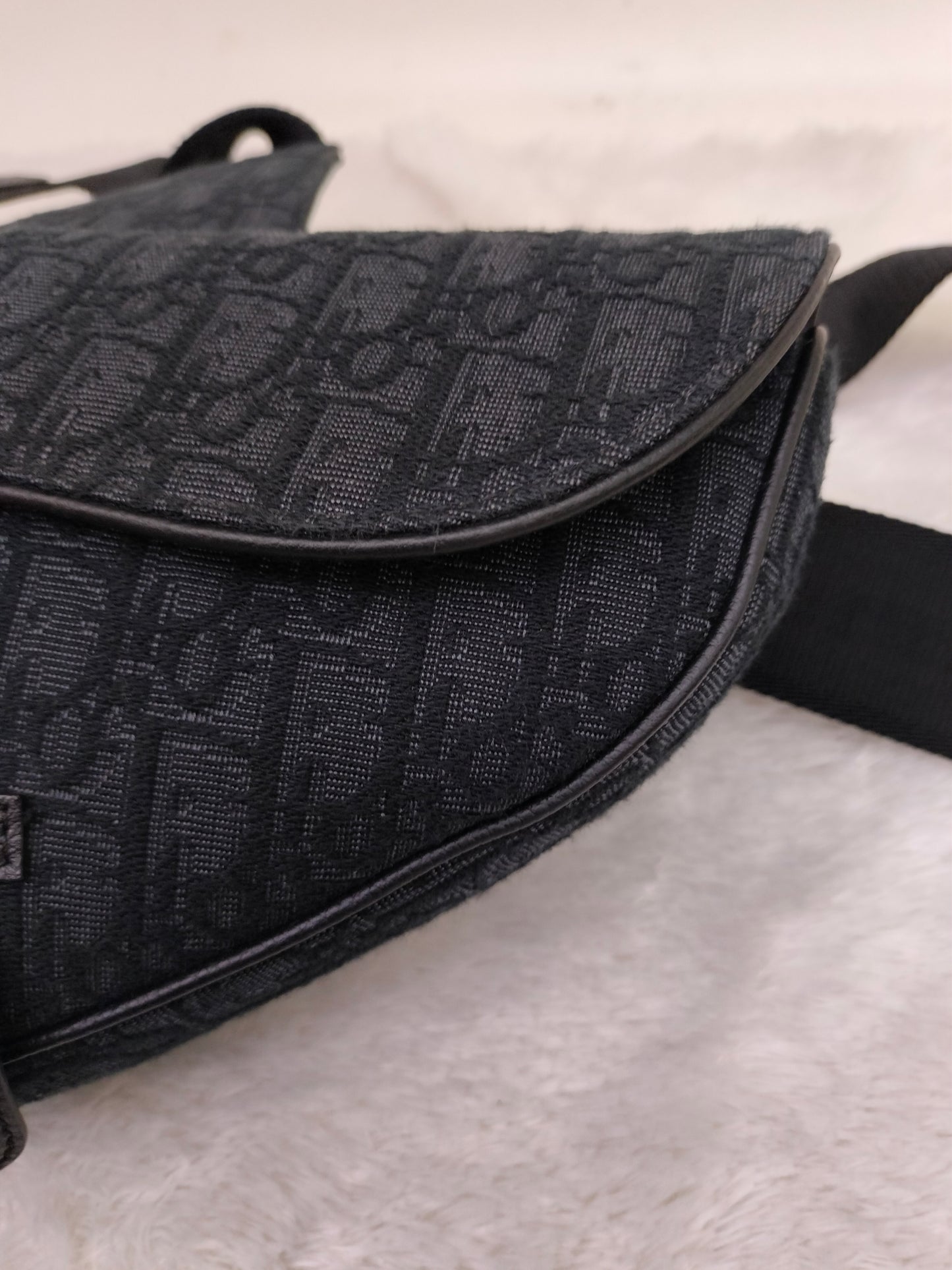 Dior Saddle Men Oblique Jacquard Black 2023