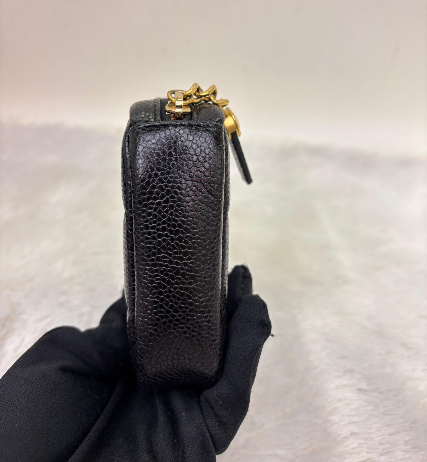 Chanel Diamond Belt Bag Caviar Black GHW #30