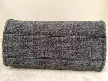 Chanel Deauville Small Tweed Black Navy LGHW (CHIP)