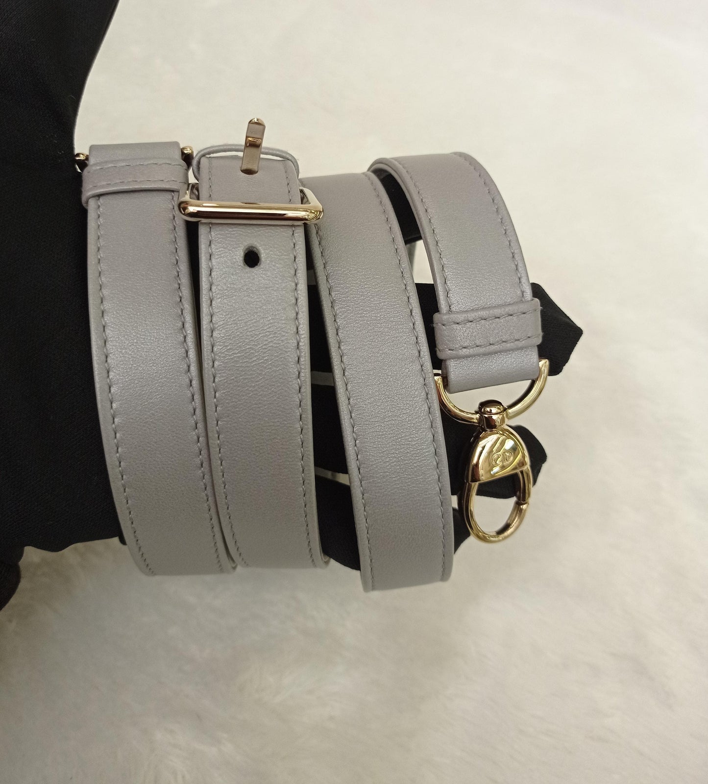 Lady Dior Medium Lamb Grey GHW