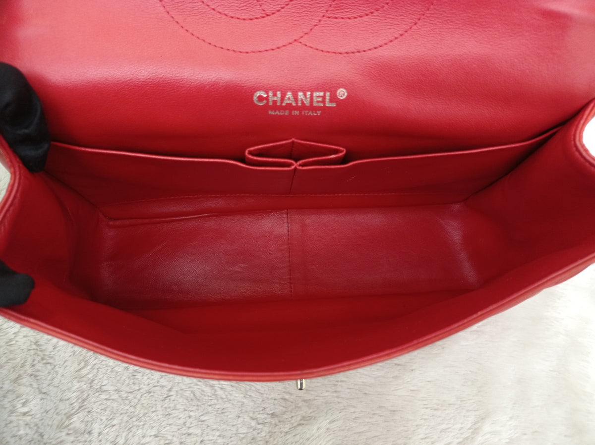 Chanel Jumbo Lamb Red SHW DF #15