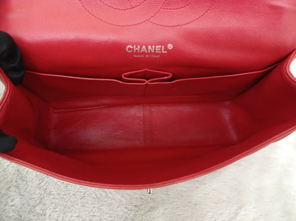 Chanel Jumbo Lamb Red SHW DF #15
