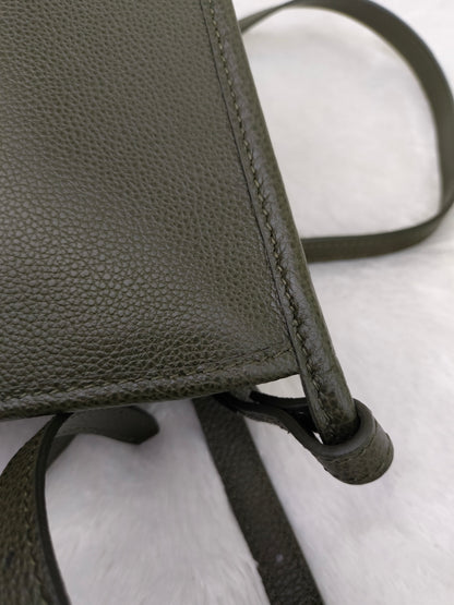 Longchamp Le Foulonne Crossbody Khaki GHW
