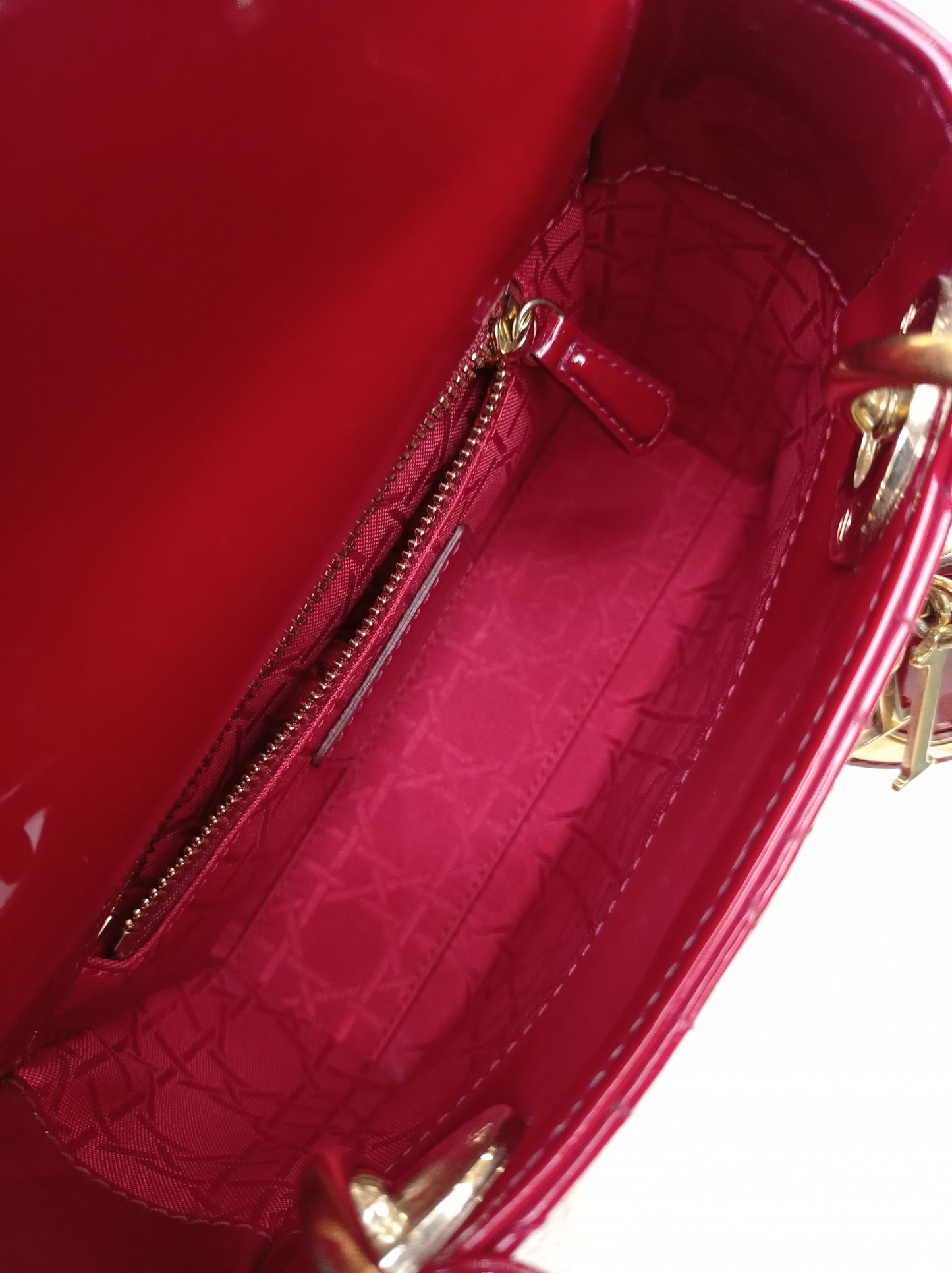 Lady Dior Mini Patent Red GHW 2018