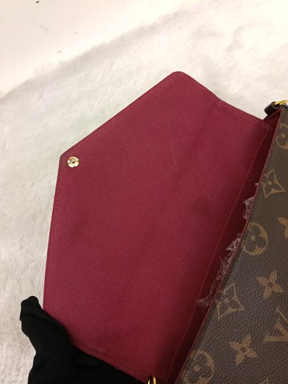 LV Pochette Felicie GM Monogram Fuchsia 2020