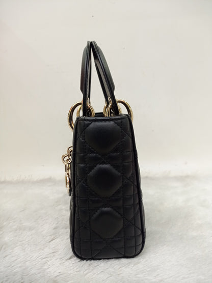 Lady Dior Mini Lamb Black GHW 2018