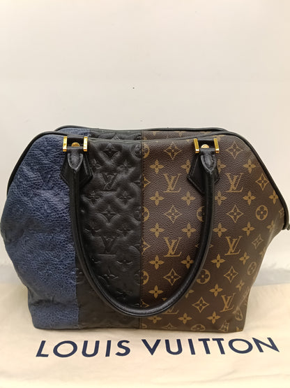 LV Blocks Zipped Tote Monogram Marine Noir 2011
