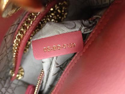 Lady Dior Mini Lamb Pink GHW 2019