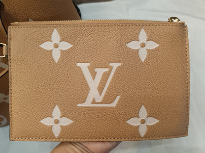 LV Neo Noe Monogram Empreinte Giant Arizona Beige (CHIP)