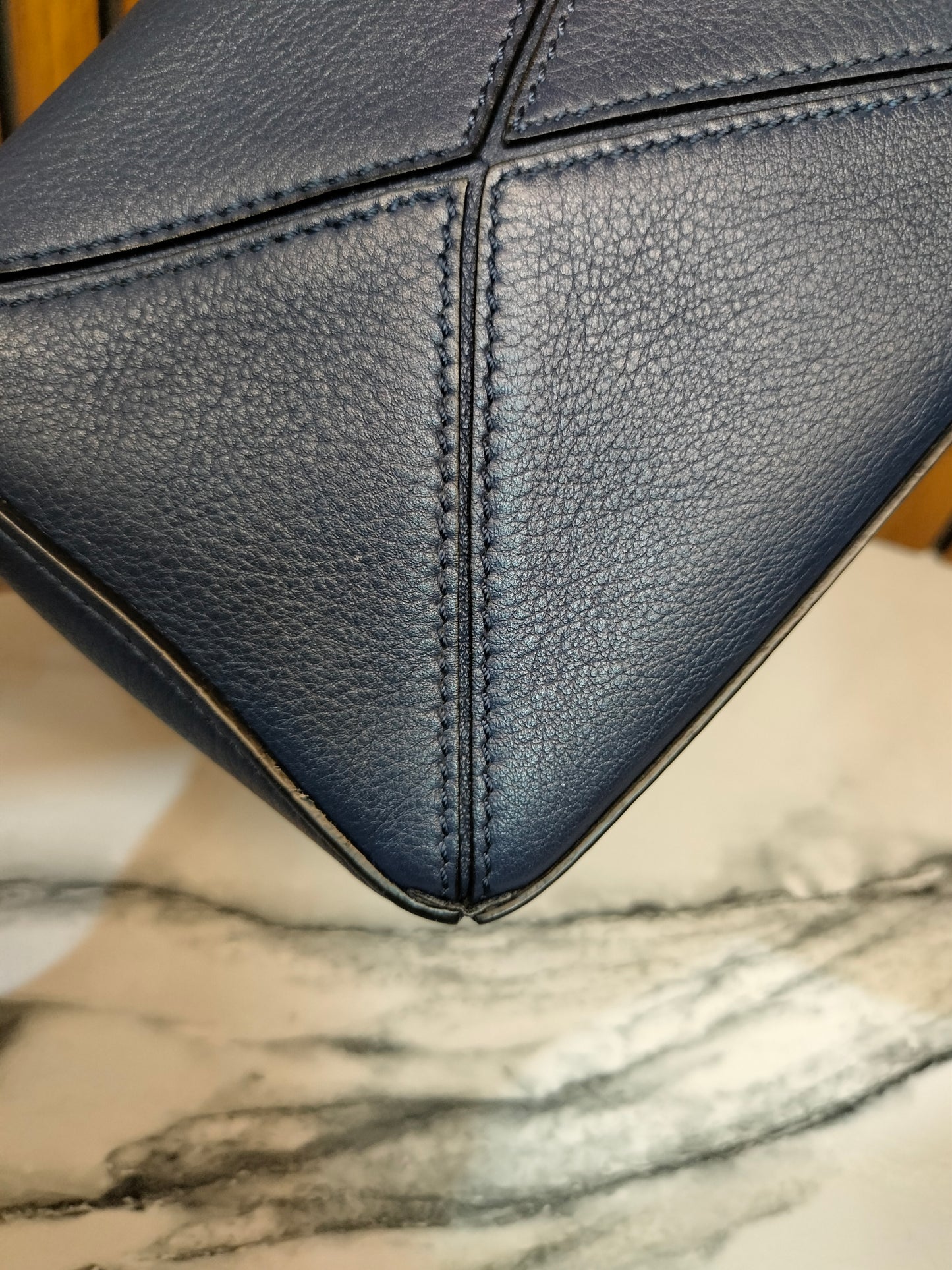 Loewe Puzzle Mini Grained Navy SHW 2020