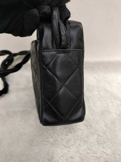 Chanel Camera Mini Twisted Lamb Black GHW #4