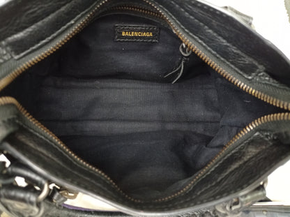 Balenciaga Mini City Classic Graffiti Black Bleu Violet RGHW 2018