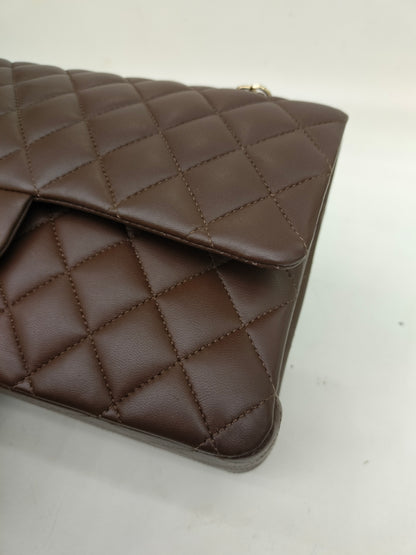 Chanel Medium Lamb Brown GHW DF (CHIP) 2023