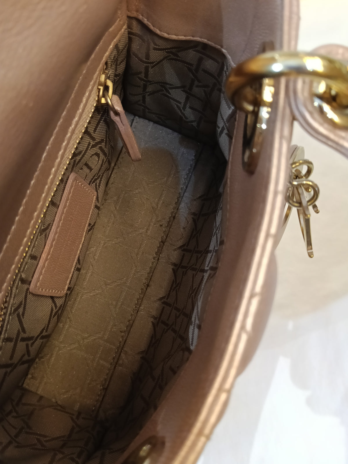 Lady Dior Mini Iridescent Lotus GHW 2017