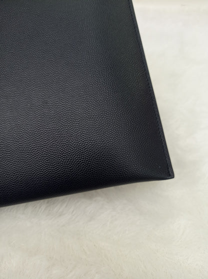 *Excellent Condition* YsL Ipad Mini Zip Pouch Small Grained Navy SHW 2017