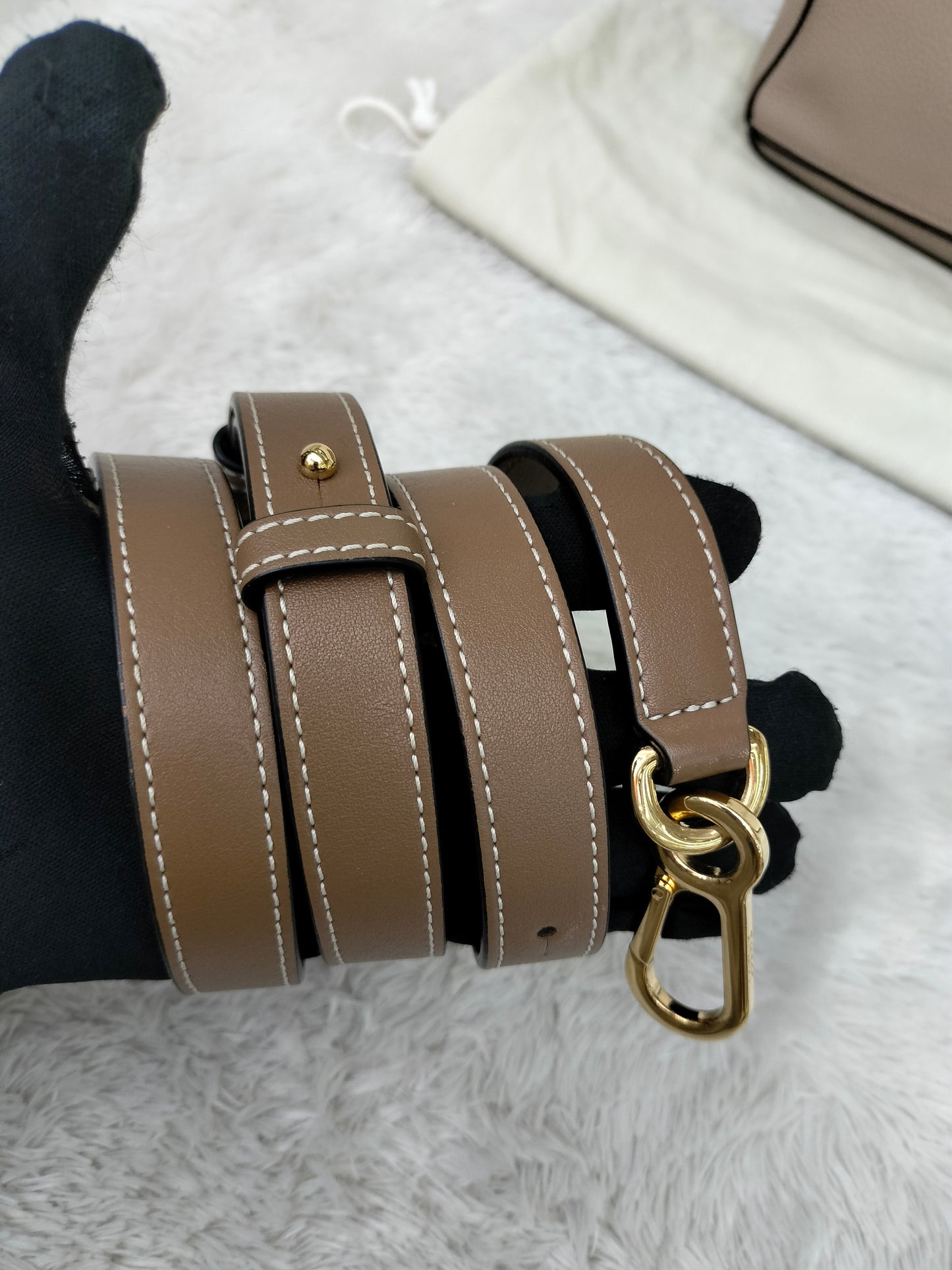 Loewe Puzzle Small Grained Sand Mink GHW 2020