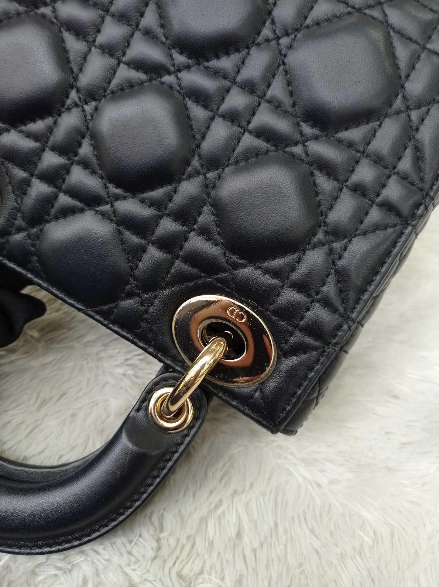 Lady Dior Mini Lamb Black GHW 2018