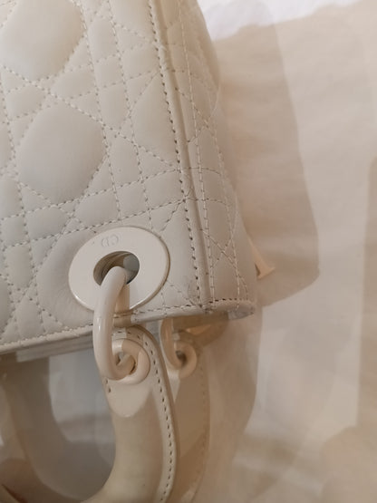 Lady Dior Mini Cannage Ultra Matte White 2020