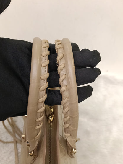 Balenciaga Small City Classic Croco Beige GHW 2018