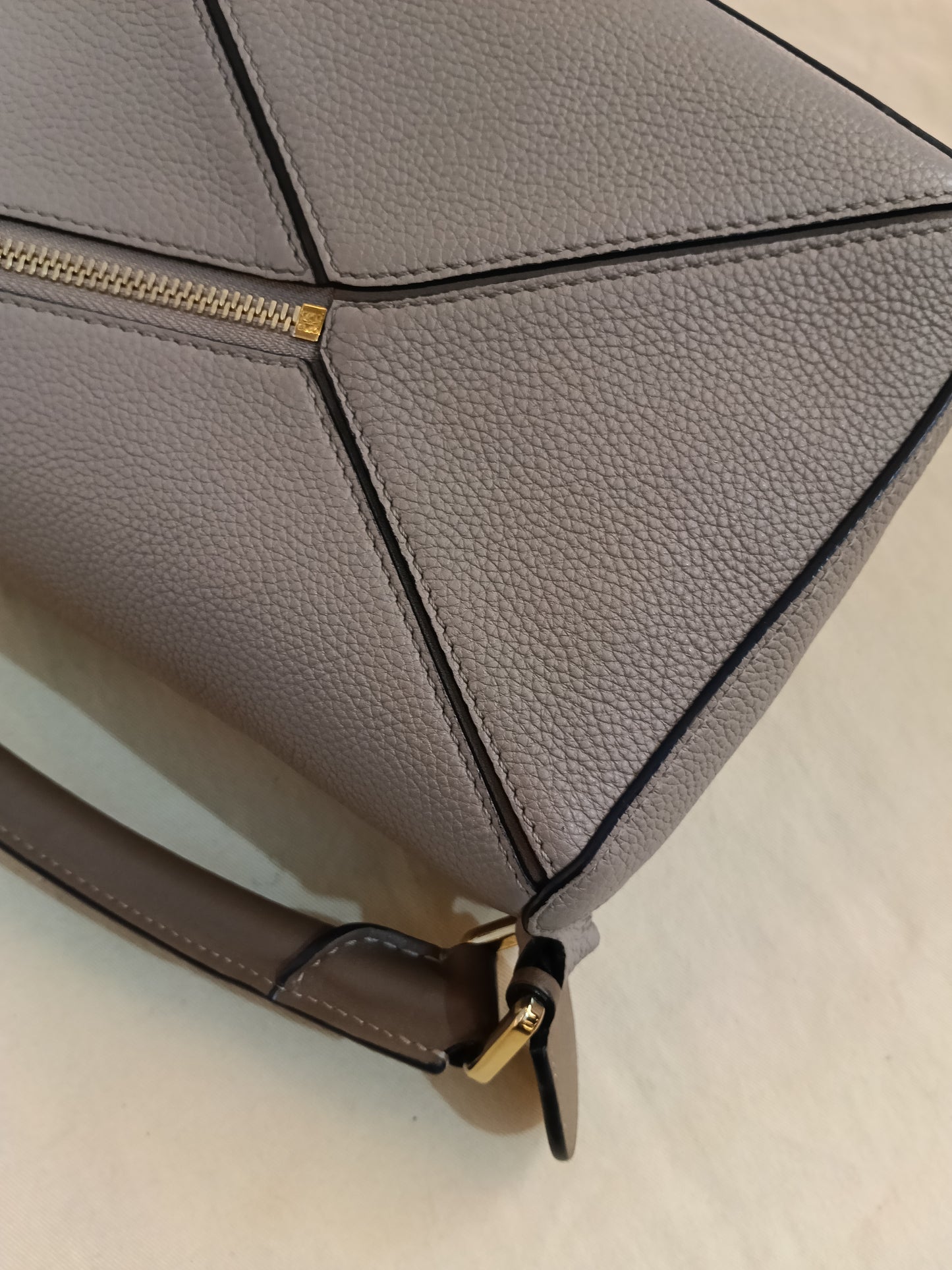 Loewe Puzzle Small Grained Sand Mink GHW 2020