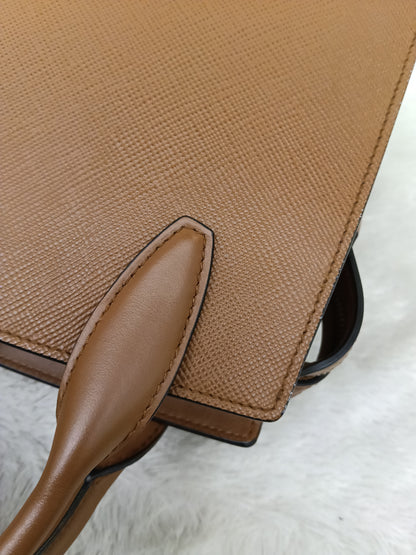 Prada Saffiano Cuir+C Cognac GHW