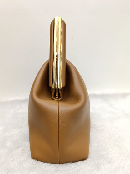 Fendi First Caramello Medium Calfskin Brown Beige GHW