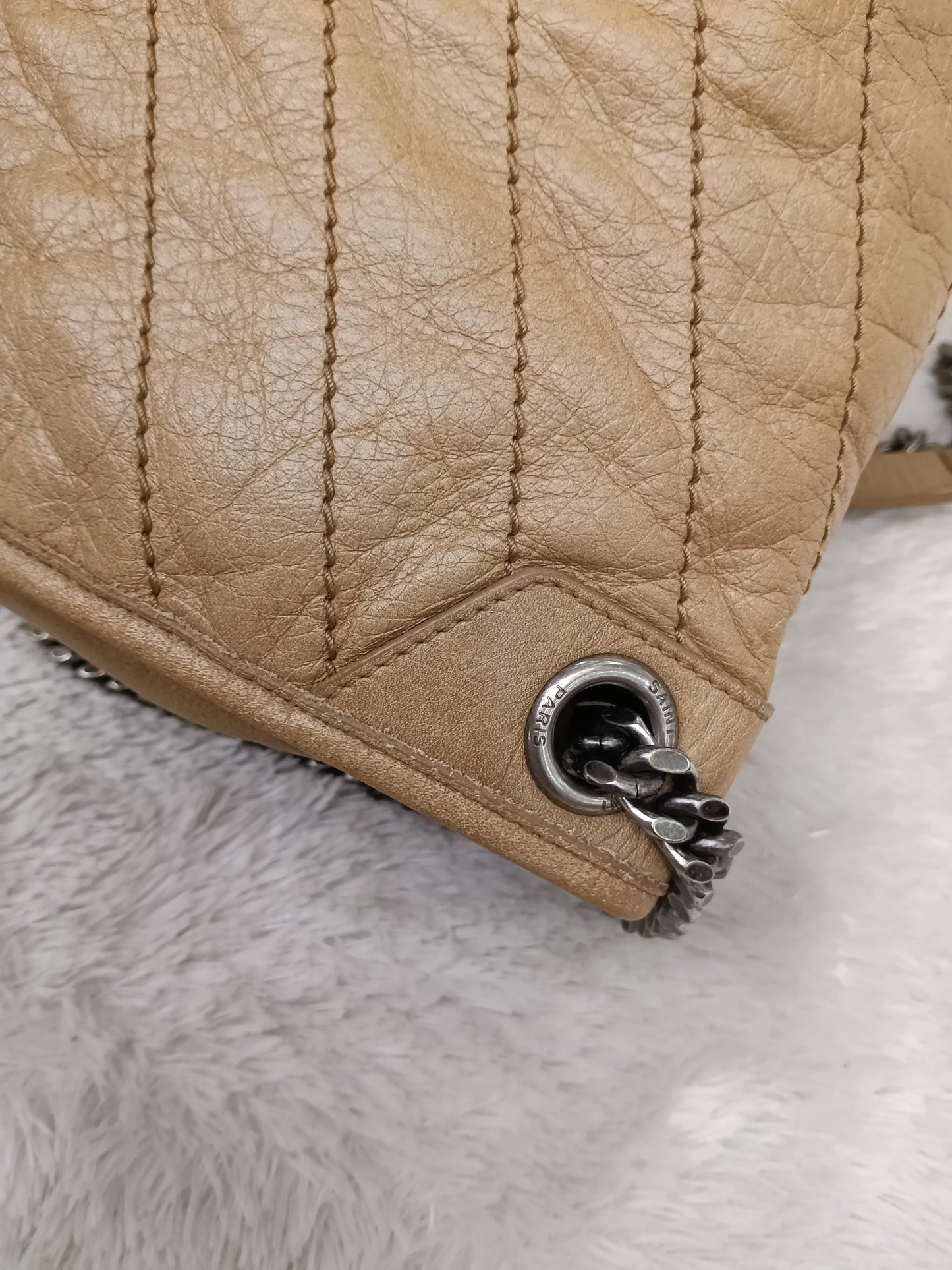 YsL Niki Medium Calfskin Dark Beige RHW 2020