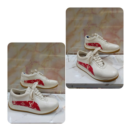 Lv Sneakers Supreme Sport White Red Size 6½
Db